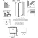 Душевой уголок Radaway Essenza New Black KDJ 110х70 R
