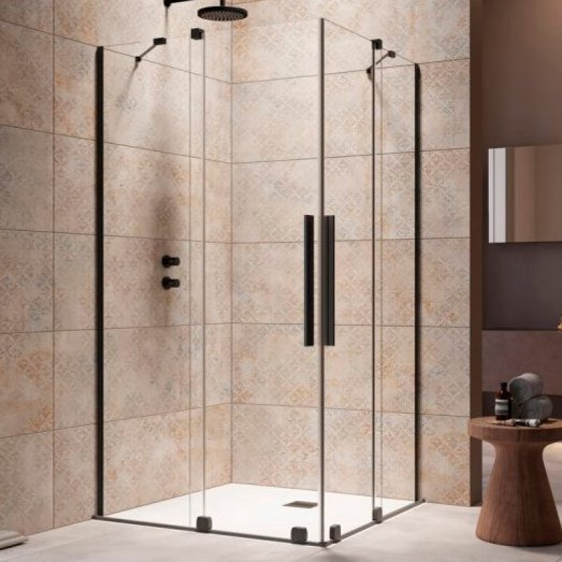 Душевой уголок Radaway Furo Black KDD 100х80