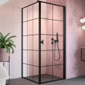 Душевой уголок Radaway Nes Black KDJ I Factory 100x80 R