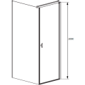 Душевой уголок Radaway Nes Black KDJ I Factory 100x80 R