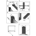 Душевой уголок Radaway Nes Black KDJ I Factory 100x80 R