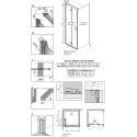 Душевой уголок Radaway Nes KDJ B 90x80 L