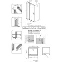 Душевой уголок Radaway Nes KDJ II 90x90 L