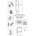 Душевой уголок Radaway Nes KDJ I 80x90 L