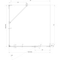 Душевой уголок Ravak BSDPS+B SET 80х80 R Transparent, профиль хром