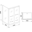 Душевой уголок Royal Bath RB-L2011-1400-9-R