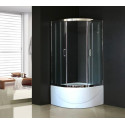 Душевой уголок Royal Bath RB 100BK-T-CH с поддоном