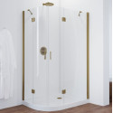 Душевой уголок Vegas Glass AFS-F 110*100 05 01 R профиль бронза, стекло прозрачное