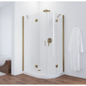Душевой уголок Vegas Glass AFS-F 120*80 05 01 L профиль бронза, стекло прозрачное