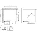 Душевой уголок Vegas Glass ZA-F Novo 120*100 07 01 профиль матовый хром, стекло прозрачное