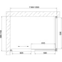 Душевой уголок Vegas Glass ZP+ZPV 120*70 07 02 профиль матовый хром, стекло шиншилла