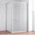 Душевой уголок Vegas Glass ZP+ZPV 120*90 07 10 профиль матовый хром, стекло сатин