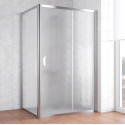 Душевой уголок Vegas Glass ZP+ZPV 130*70 08 02 профиль глянцевый хром, стекло шиншилла