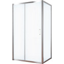 Душевой уголок Vegas Glass ZP+ZPV TUR NOVO 130*100 08 10 профиль глянцевый хром, стекло сатин