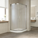 Душевой уголок Vegas Glass ZS-F 100*80 08 10 профиль глянцевый хром, стекло сатин