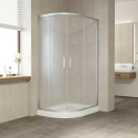 Душевой уголок Vegas Glass ZS-F 100*90 07 10 профиль матовый хром, стекло сатин