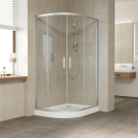 Душевой уголок Vegas Glass ZS-F 110*90 07 01 профиль матовый хром, стекло прозрачное