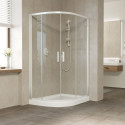 Душевой уголок Vegas Glass ZS-F 120*80 01 01 профиль белый, стекло прозрачное