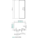 Душевой уголок Wasserkraft Alme 15R33 130x90 см