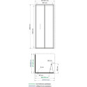 Душевой уголок Wasserkraft Weser 78F03 90x90 см