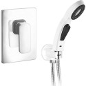 Гигиенический душ Elghansa Mondschein White 3420235-BR07 со смесителем, С ВНУТРЕННЕЙ ЧАСТЬЮ