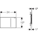 Кнопка смыва Geberit Sigma 70 115.625.SQ.1 амбер