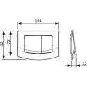 Кнопка смыва TECE Ambia 9240225 хром матовый