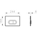 Кнопка смыва VitrA 740-0940 сталь