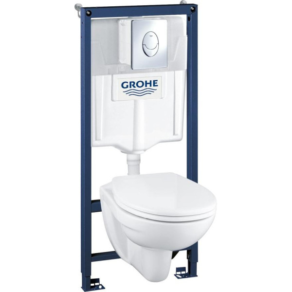 Комплект Grohe Solido 39192000 подвесной унитаз + инсталляция + кнопка