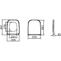 Комплект VitrA Shift 7742B003-0075 c cистемой инсталляции + кнопка смыва Ideal Standard Oleas R0121AC белая