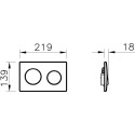 Комплект VitrA Uno 9773B003-7206 подвесной унитаз + инсталляция + кнопка