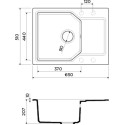 Комплект  Мойка кухонная Omoikiri Yonaka 65-BL черная + Смеситель Omoikiri Umi BL для кухонной мойки