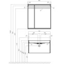 Комплект  Унитаз-компакт AM.PM Tender C45A8700SC безободковый + Мебель для ванной STWORKI Хельсинки 80