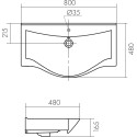 Комплект  Унитаз-компакт AM.PM Tender C45A8700SC безободковый + Мебель для ванной STWORKI Хельсинки 80