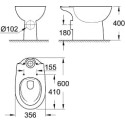 Комплект  Унитаз-компакт Grohe Bau Ceramic 39349000 + Гигиенический душ Grohe BauClassic 124901 со смесителем