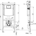 Комплект  Унитаз подвесной Villeroy & Boch Venticello 4611RS01 безободковый + Кнопка смыва Villeroy & Boch Viconnect 9224 9069 матовый хром + Система