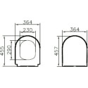 Комплект  Унитаз подвесной VitrA Integra 7040B003-0075 с крышкой + Система инсталляции Prosys Frame + Кнопка смыва Oleas R0121AA хром