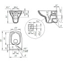 Комплект Унитаз подвесной STWORKI Стокгольм + Система инсталляции для унитазов Ideal Standard + Кнопка смыва Ideal Standard хром