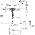Кран Grohe Bau Cosmopolitan E 36452000 для раковины
