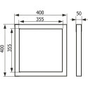 Люк настенный Evecs Ceramo Steel D4040 40x40