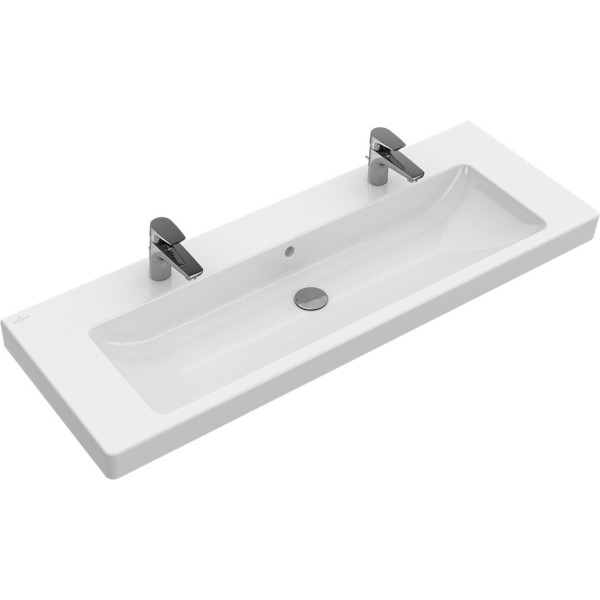 Мебельная раковина Villeroy & Boch Subway 2.0 7176D2R1 alpin CeramicPlus, 2x1 отверстия