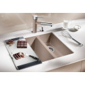 Мойка кухонная Blanco Subline 340/160-U серый беж, левая