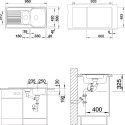 Мойка кухонная Blanco Tipo 6 S сталь матовая