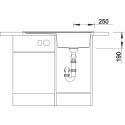 Мойка кухонная Blanco Zenar 45S 523710 темная скала, правая