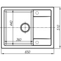 Мойка кухонная Dr. Gans Tekno 650 серый