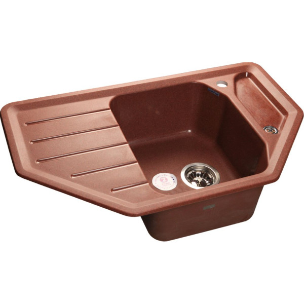 Мойка кухонная GranFest Corner C-800 E красный марс