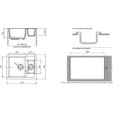 Мойка кухонная GranFest Quadro GF-Q610K графит