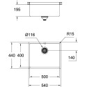 Мойка кухонная Grohe K700 31574GN0
