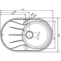 Мойка кухонная IDDIS Kitchen G K14S771i87