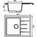 Мойка кухонная Marrbaxx Катрин Z151Q004 чёрный